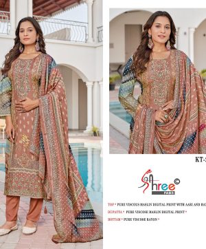 SHREE FABS KT 235 C VISCOSE MUSLIN SALWAR KAMEEZ