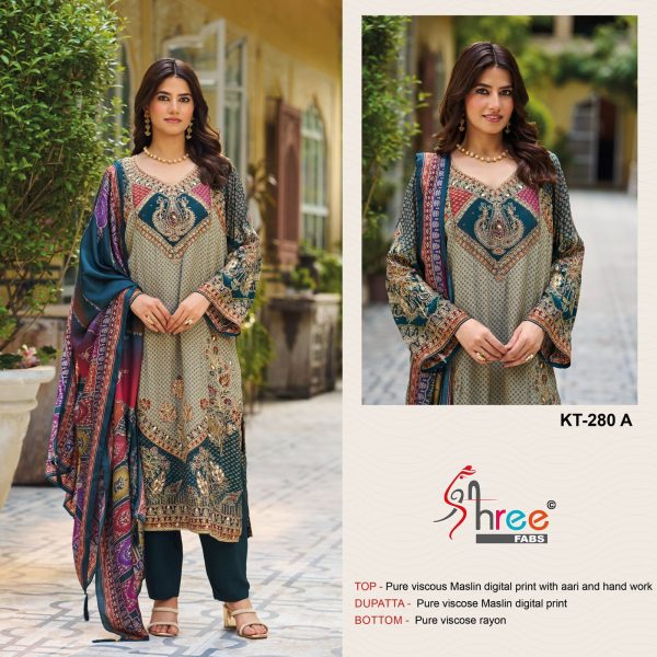 SHREE FABS KT 280 A PAKISTANI SALWAR KAMEEZ