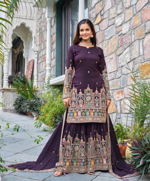 SHREE HARI SRK 5285 A DESIGNER PLAZZO SUITS