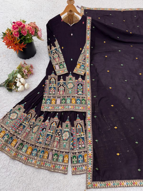 SHREE HARI SRK 5285 A DESIGNER PLAZZO SUITS