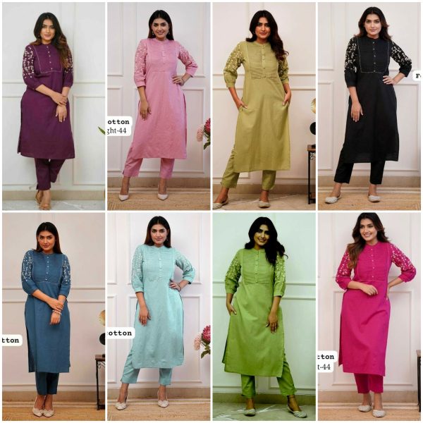 SHRUTI CREATION CLASSY COTTON EMBROIDERED KURTI