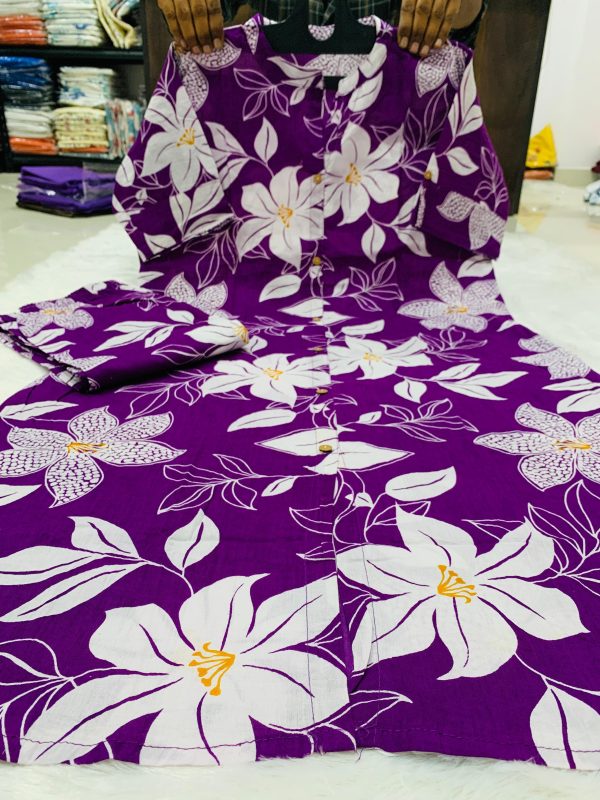 SHRUTI CREATION COTTON STYLISH COTTON KURTI SET