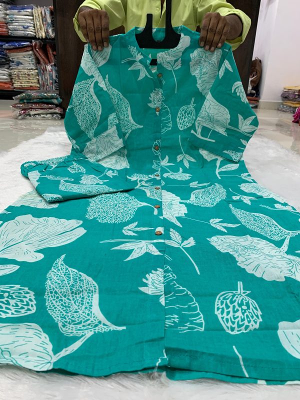 SHRUTI CREATION COTTON STYLISH COTTON KURTI SET