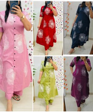 SHRUTI CREATION COTTON WITH PRINTED CORD SET