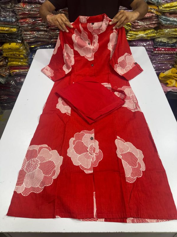 SHRUTI CREATION COTTON WITH PRINTED CORD SET