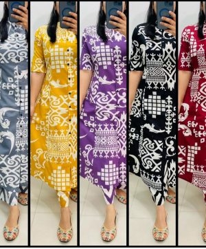 SHRUTI CREATION COTTON WITH PRINTED CORD SET ONLINE