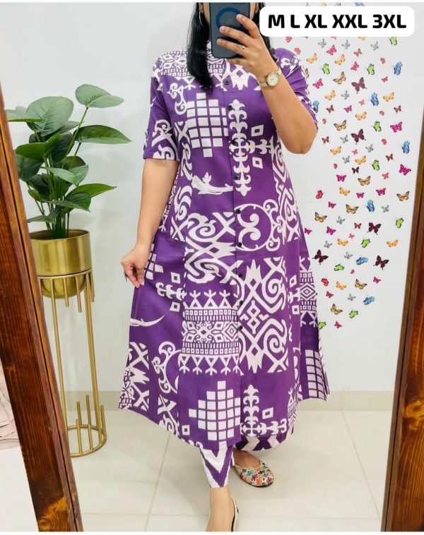 SHRUTI CREATION COTTON WITH PRINTED CORD SET ONLINE