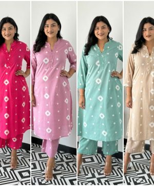 SHRUTI CREATION DESIGNER PRINTED COTTON CORD SET