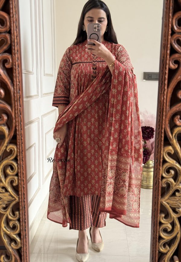 SHRUTI CREATION PURE COTTON PRINTED POCKET KURTI