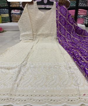 SHRUTI CREATION READYMADE COTTON ANARKALI GOWN