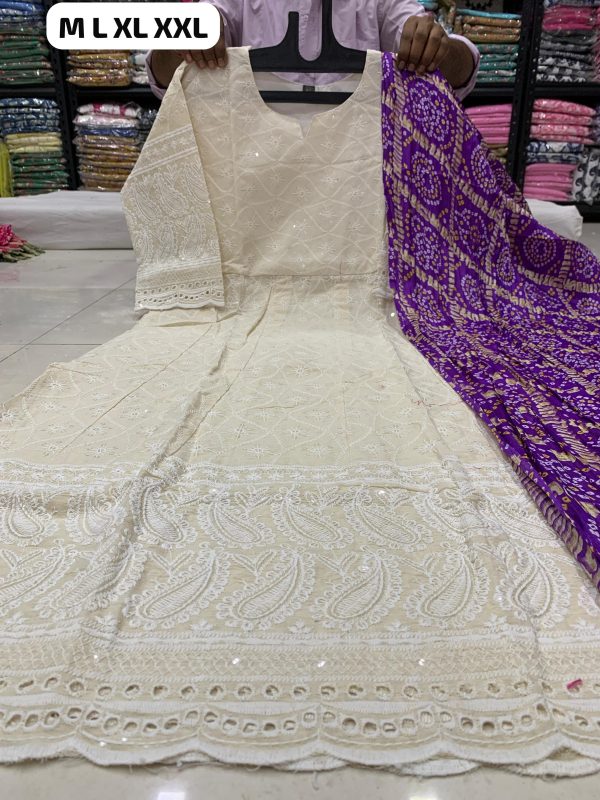 SHRUTI CREATION READYMADE COTTON ANARKALI GOWN