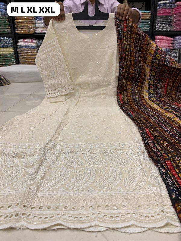 SHRUTI CREATION READYMADE COTTON ANARKALI GOWN