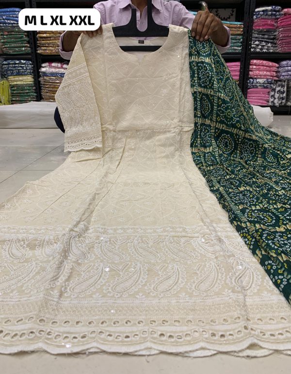SHRUTI CREATION READYMADE COTTON ANARKALI GOWN
