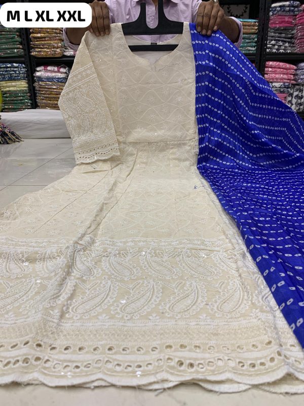 SHRUTI CREATION READYMADE COTTON ANARKALI GOWN