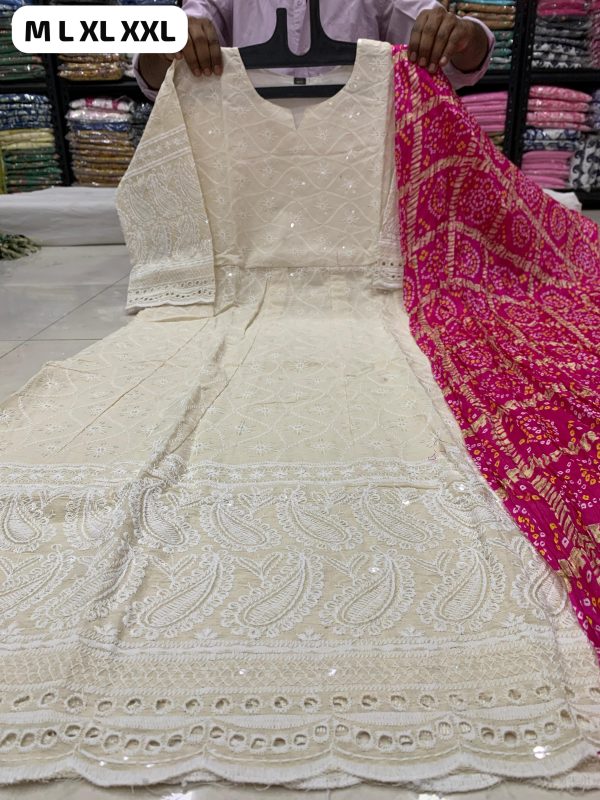 SHRUTI CREATION READYMADE COTTON ANARKALI GOWN
