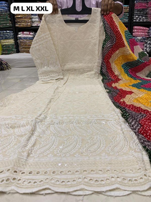 SHRUTI CREATION READYMADE COTTON ANARKALI GOWN