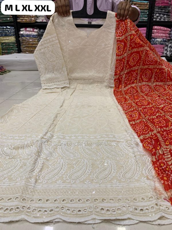 SHRUTI CREATION READYMADE COTTON ANARKALI GOWN
