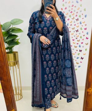 SHRUTI CREATION SEQUENCE WORK COTTON KURTI