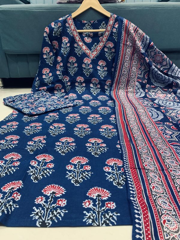 SHRUTI CREATION SEQUENCE WORK COTTON KURTI