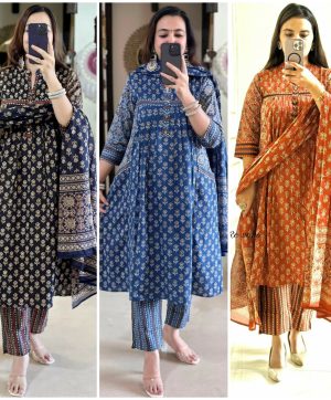 SHRUTI CREATION SIDE POCKET COTTON SUITS SET