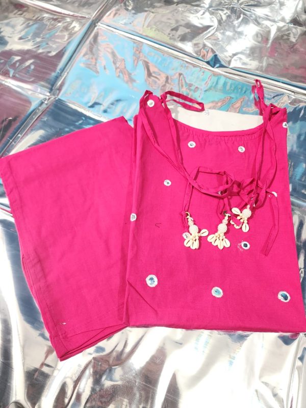 SHRUTI CREATION SLUB COTTON SPAGHETTI SUITS
