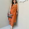SHRUTI CREATION SLUB COTTON SPAGHETTI SUITS