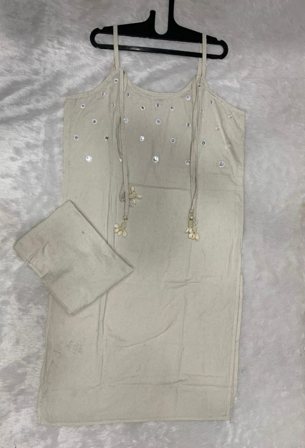 SHRUTI CREATION SLUB COTTON SPAGHETTI SUITS
