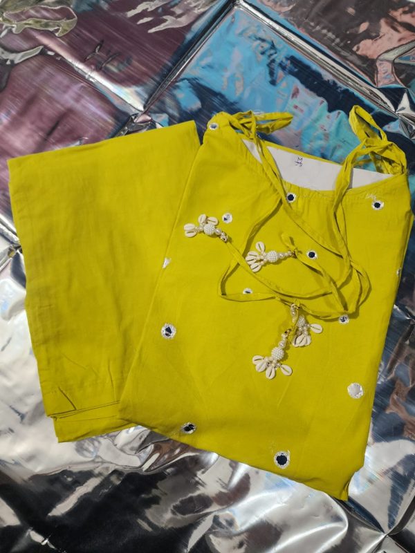 SHRUTI CREATION SLUB COTTON SPAGHETTI SUITS