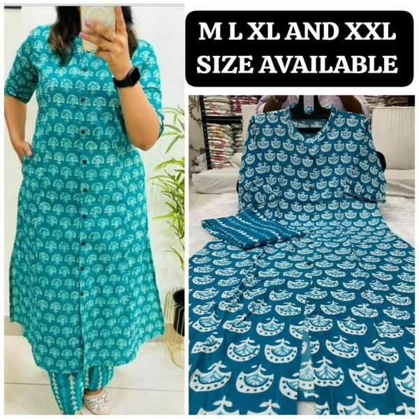 SHRUTI CREATION SOFT RAYON WITH PRINTED ALINE KURTI