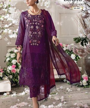 SOBIA NAZIR SZ 1047 READYMADE CHIKANKARI COTTON SUITS