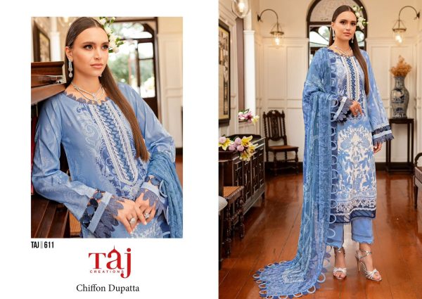 TAJ CREATIONS 611 COTTON SALWAR KAMEEZ WHOLESALE