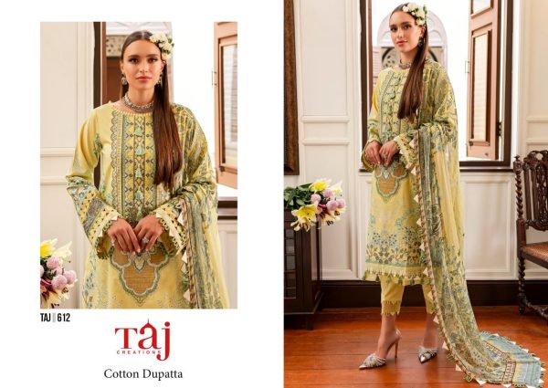 TAJ CREATIONS 612 COTTON PAKISTANI SUITS IN INDIA
