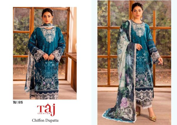 TAJ CREATIONS 615 COTTON SALWAR KAMEEZ