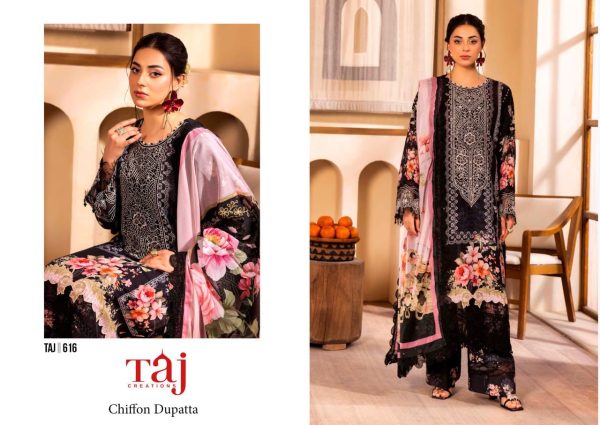 TAJ CREATIONS 616 COTTON PAKISTANI SUITS IN INDIA