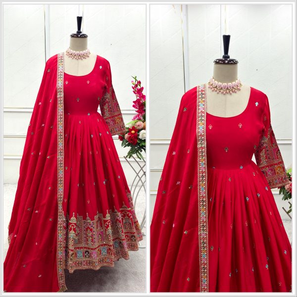 WOMEN WASTRA WW 1191 A DESIGNER GOWN WHOLESALE