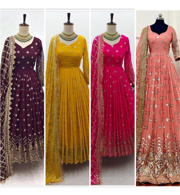WOMEN WASTRA FD 1031 DESIGNER GOWN WHOLESALE