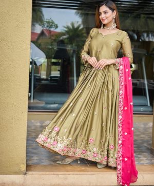 WOMEN WASTRA FD 147 DESIGNER GOWN WHOLESALE