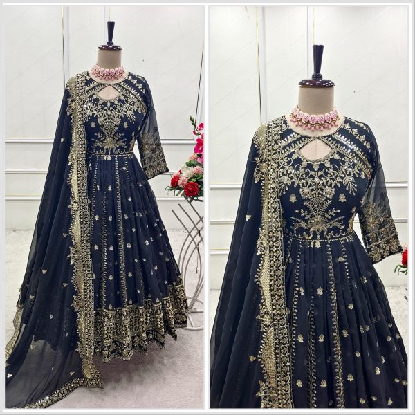 WOMEN WASTRA FD 8028 A DESIGNER GOWN WHOLESALE