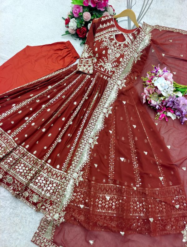 WOMEN WASTRA FD 8028 B DESIGNER GOWN WHOLESALE
