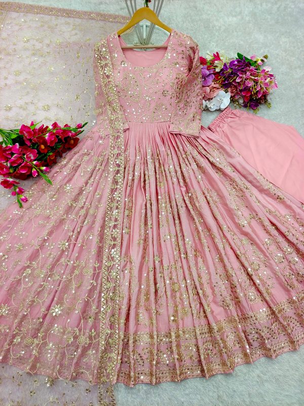 WOMEN WASTRA FD 8044 B DESIGNER GOWN WHOLESALE