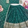 WOMEN WASTRA WW 1201 A B C LEHENGA CHOLI