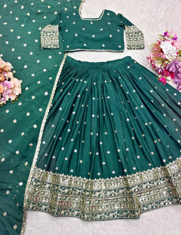 WOMEN WASTRA WW 1201 A B C LEHENGA CHOLI