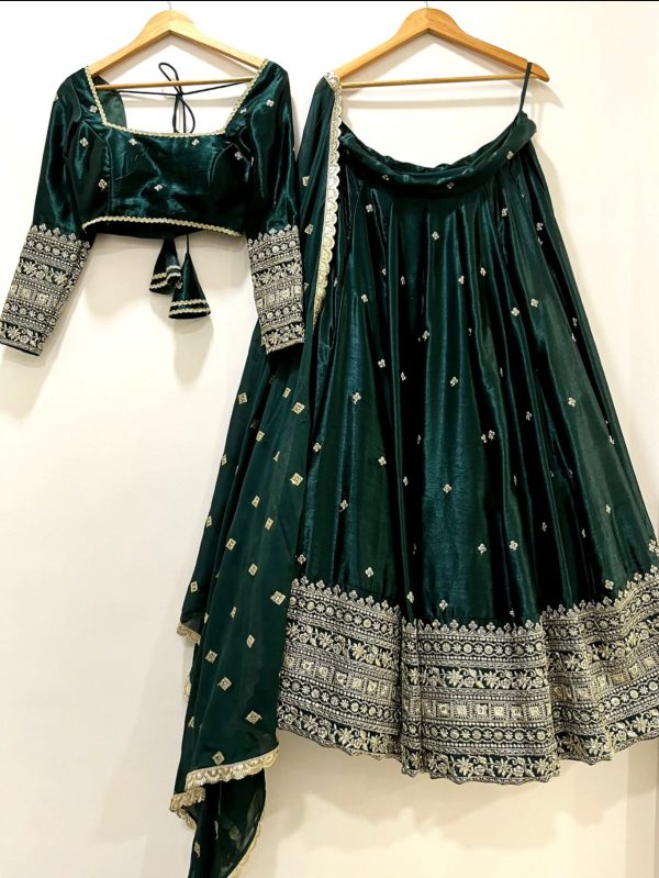 WOMEN WASTRA WW 1201 A B C LEHENGA CHOLI