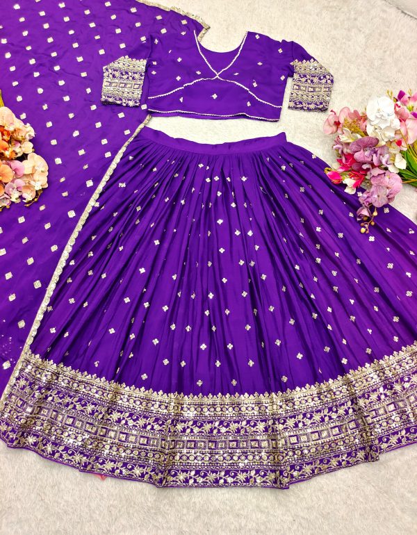 WOMEN WASTRA WW 1201 A B C LEHENGA CHOLI