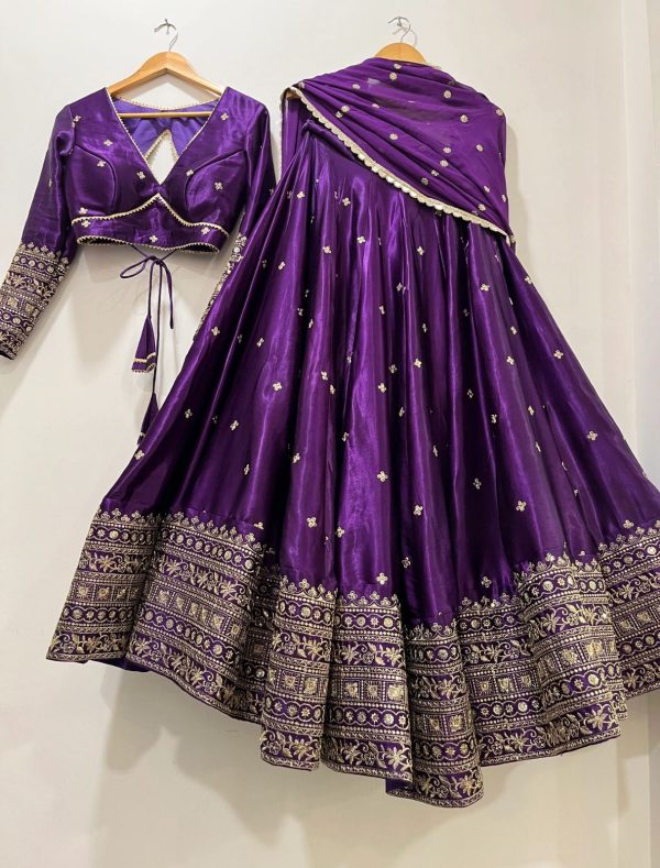 WOMEN WASTRA WW 1201 A B C LEHENGA CHOLI