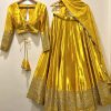 WOMEN WASTRA WW 1201 A B C LEHENGA CHOLI