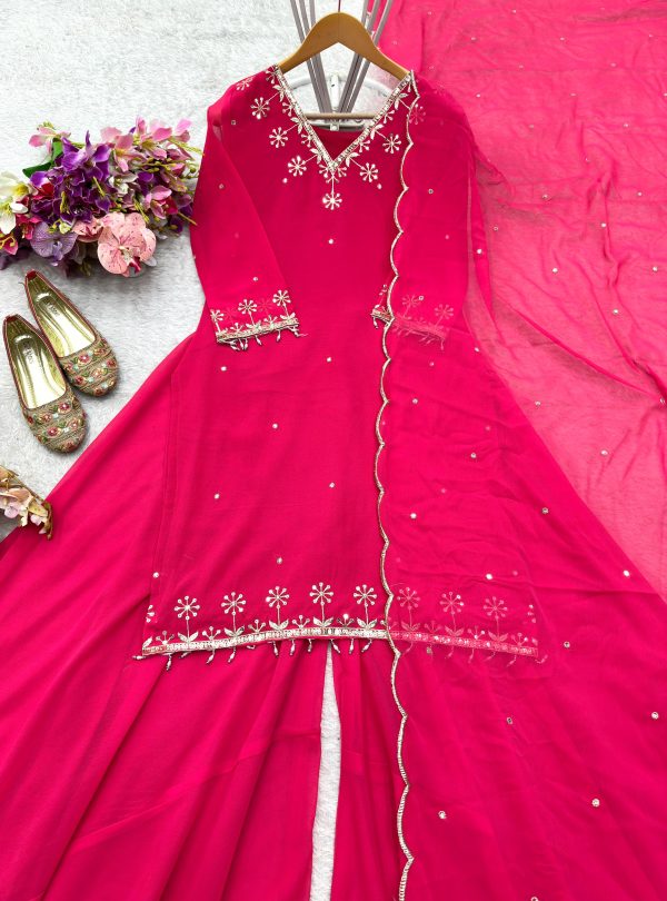 WOMEN WASTRA WW 1204 A DESIGNER SHARARA SUITS