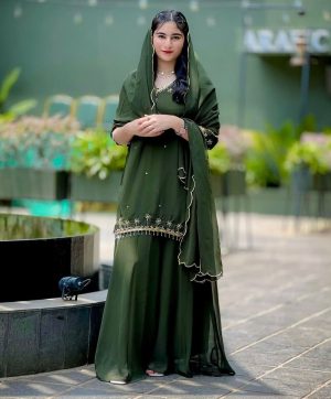 WOMEN WASTRA WW 1204 B DESIGNER SHARARA SUITS