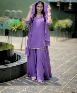 WOMEN WASTRA WW 1204 C DESIGNER SHARARA SUITS
