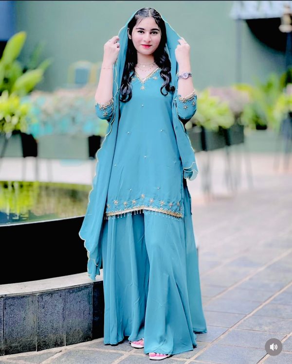WOMEN WASTRA WW 1204 D DESIGNER SHARARA SUITS